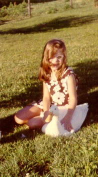 third-grade author with Flower, 1970